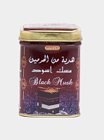 Твердые сухие духи в жестяной банке ( Black Musk Jamid) - черный мускус / 25гр., Hemani